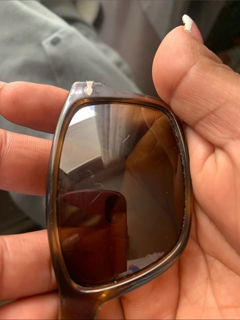 Persol Tortoiseshell Brown Rectangular Sunglasses